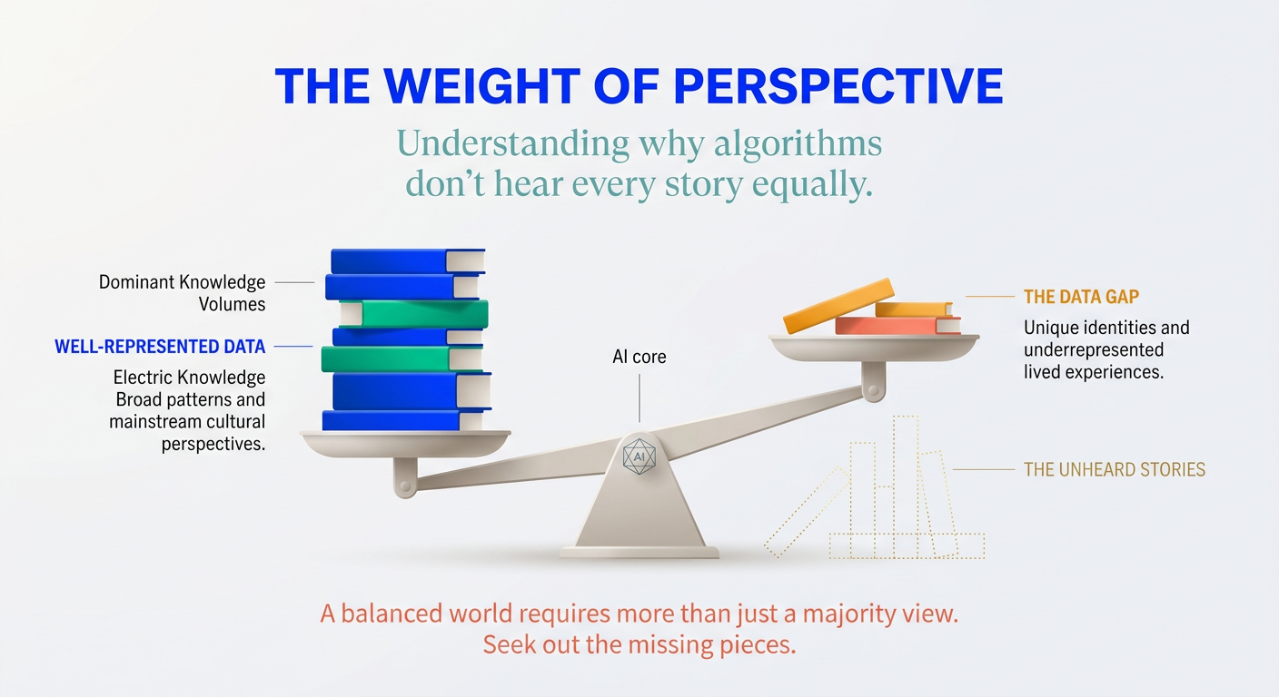 The Tilted Scale — AI fairness depends entirely on whose data made it in